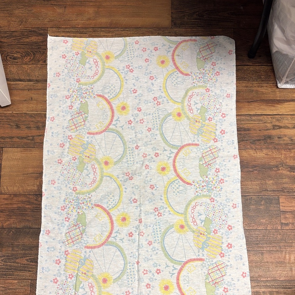 Vintage baby receiving blanket 1990s